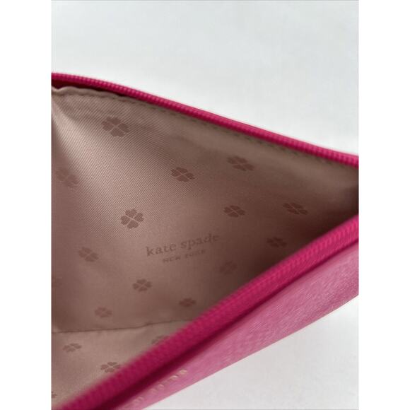 Kate Spade Keaton Medium L Zip Wristlet Dark Magenta 7" W x 5" H - Picture 6 of 11